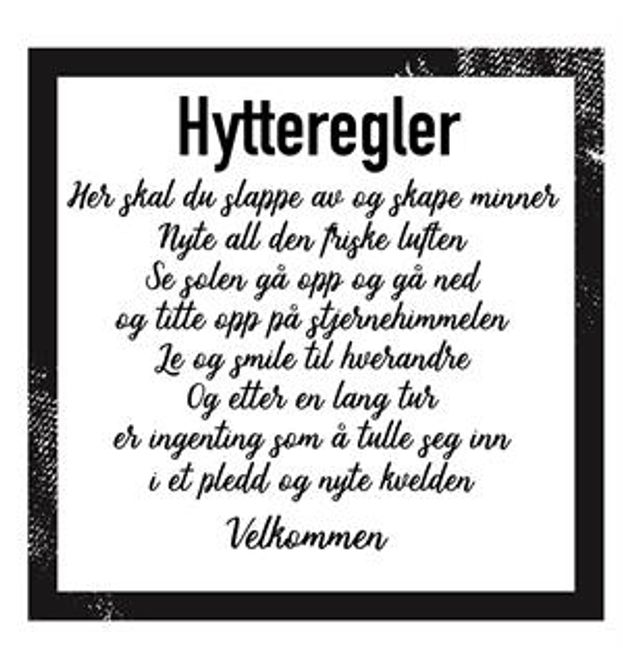 Hovedbilde Servietter Hytteregler a 20 ...