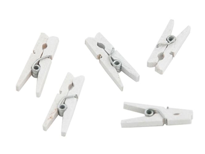 Hovedbilde Miniklyper hvit 50 pk 