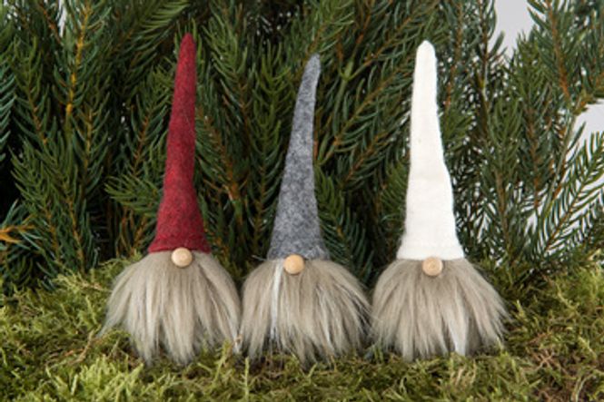 Hovedbilde Nisse/stikk Rød 12 cm 