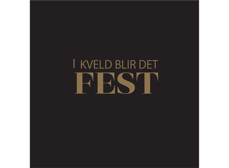 Serviett lunsj 20 stk Fest i kveld sort 3 lag 33x33cm