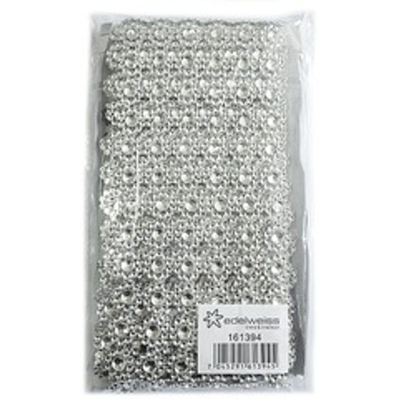Bordløper strass m/blomster 12cm x 2,2 meter