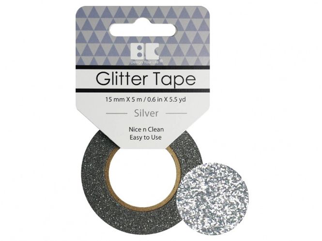 Hovedbilde Glitter Tape sølv