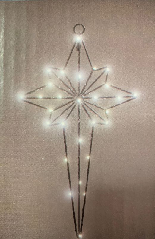 Betlehemstjerne sort 28 led 21x40 cm