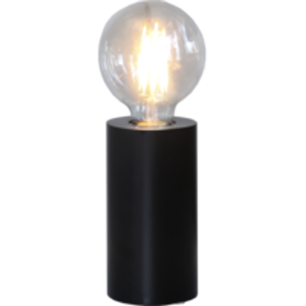 Bordlampe Tub sort tre 15 cm 