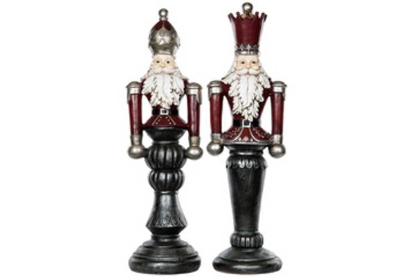 Nøtteknekkeren figurd/krone Rød 65 cm