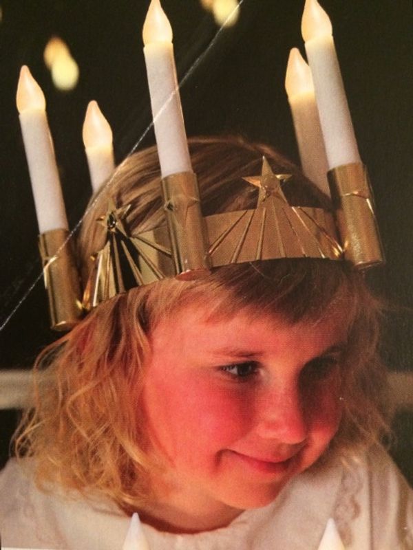 Lucia krone gull Ledlys
