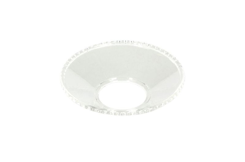 Lysmansjett glass Klar/våg Ø 6,5 cm