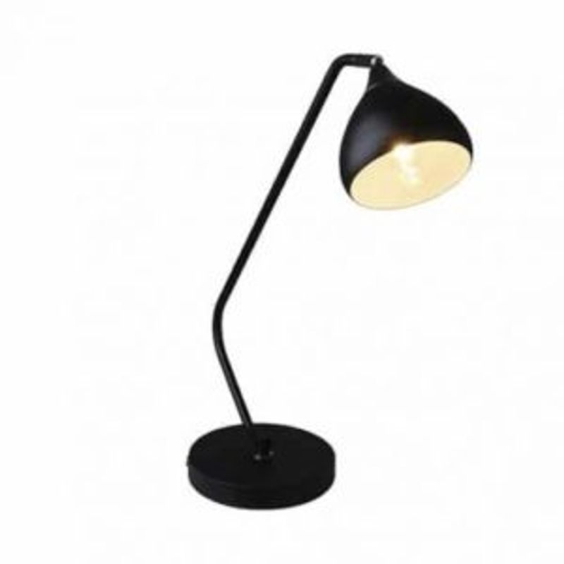 Bordlampe Devin sort/krom 50x27 cm