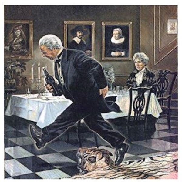 Serviett  Grevinnen og Hovmesteren The 90th Birthday Kaffe