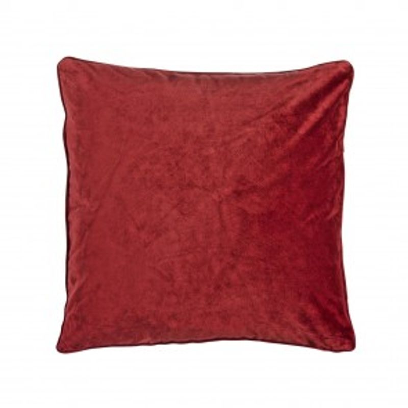 Putetrekk  Velvet rød 45x45