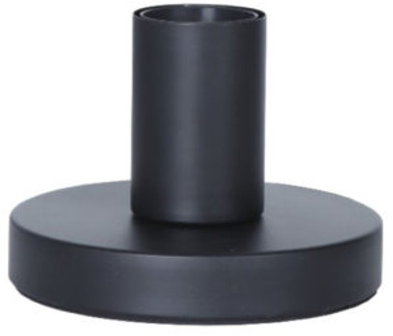 Lampefot Glans Sort metall 8,5 cm