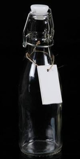 Hovedbilde Glassflaske med patentkork og ...