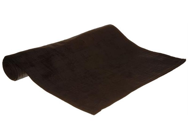 Bordløper Sjattert velur sort 40x140 cm