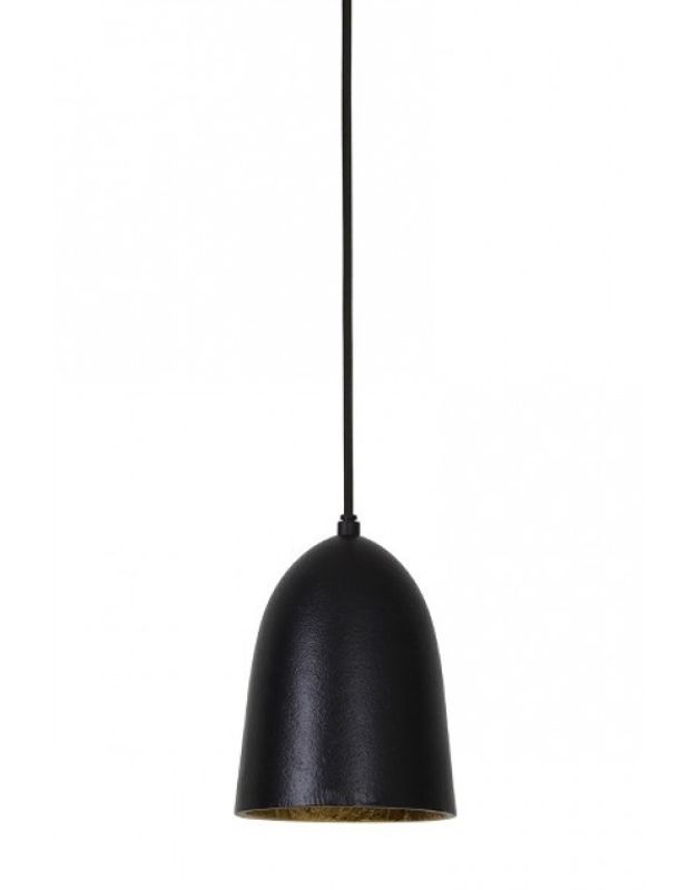 Taklampe Ø 14x19 cm Sumera matt sort/gull