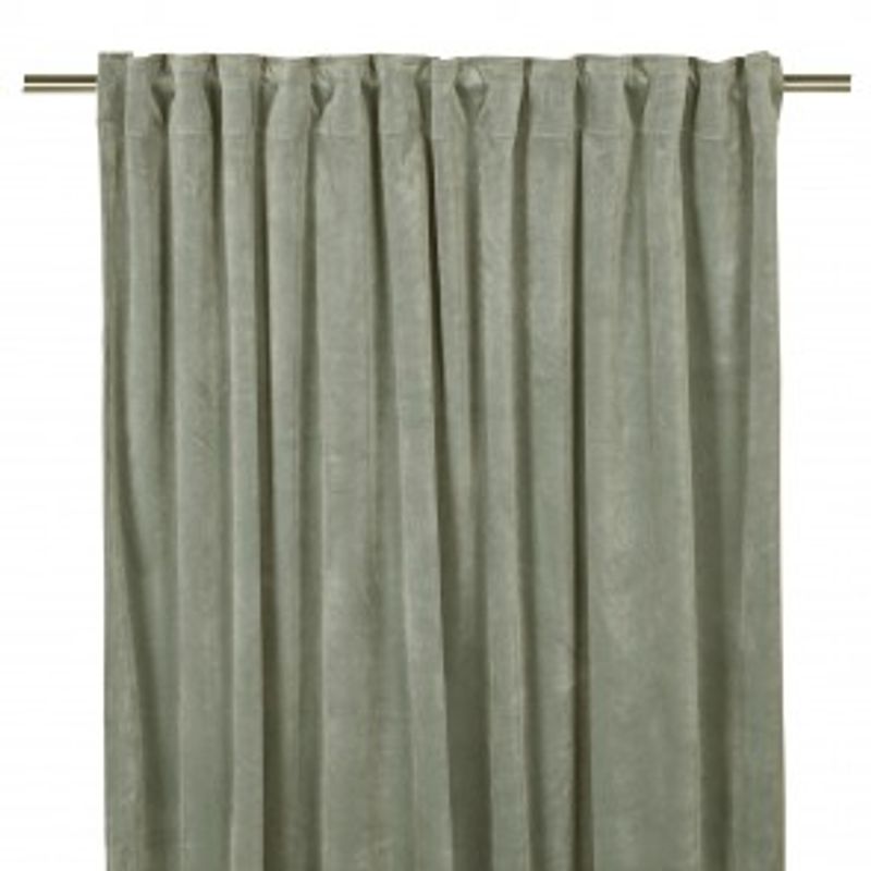 Fløyelsgardin Velvet Kakigrønn 2x140x240