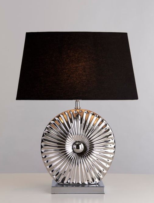 Hovedbilde Bordlampe Sol m/skjerm Sort H ...
