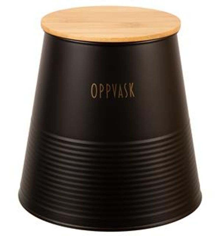 Boks Oppvask Sort metall H 17,5 cm