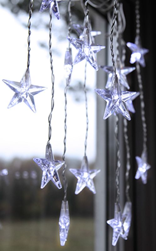 Stjernegardin Star Curtain kaldhvit, 90x120cm