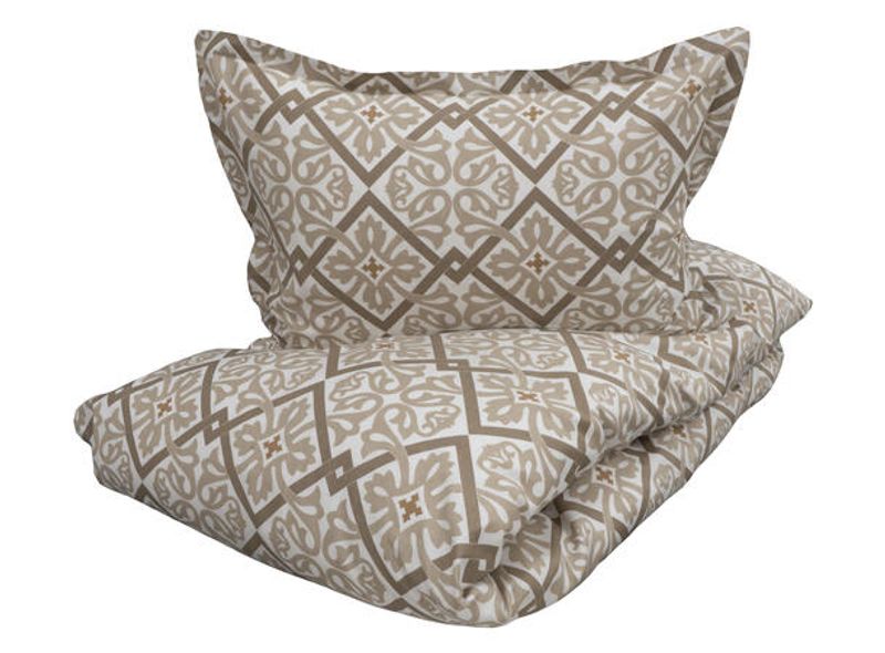 Halvor Bakke sengesett Vrengen 140x220/50x70 Beige / Pure cashme