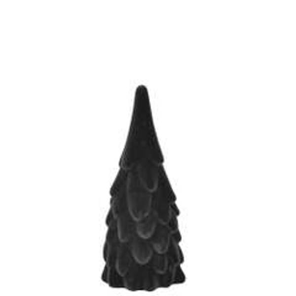 Juletre fløyel sort 6,5x16 cm