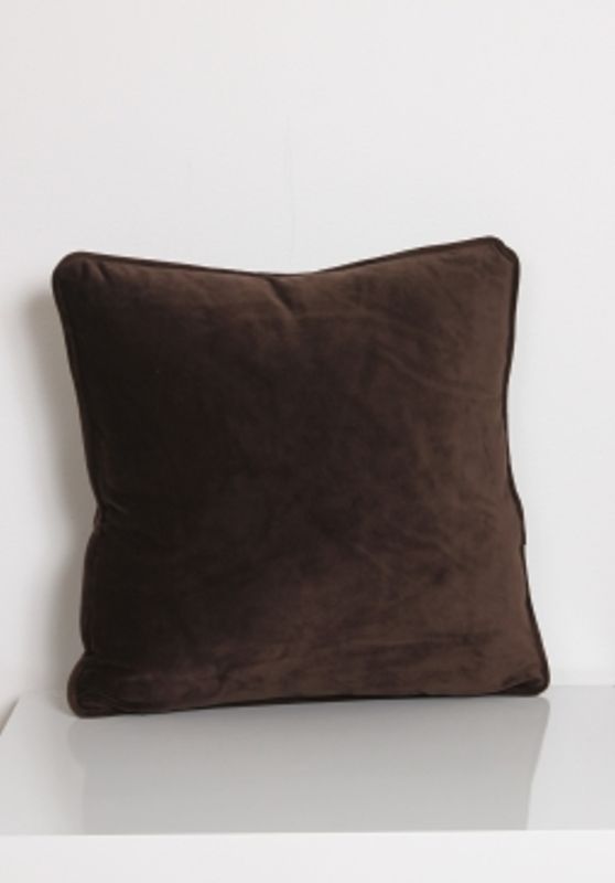 Putetrekk Velvet Brun 45x45