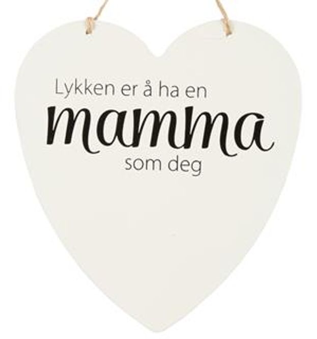 Hovedbilde Metallskilt hjerte Lykken... ...