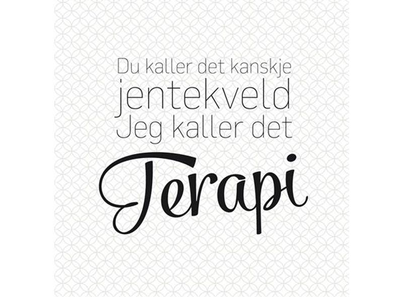 Serviett lunsj 20 stk Jentekveld hvit