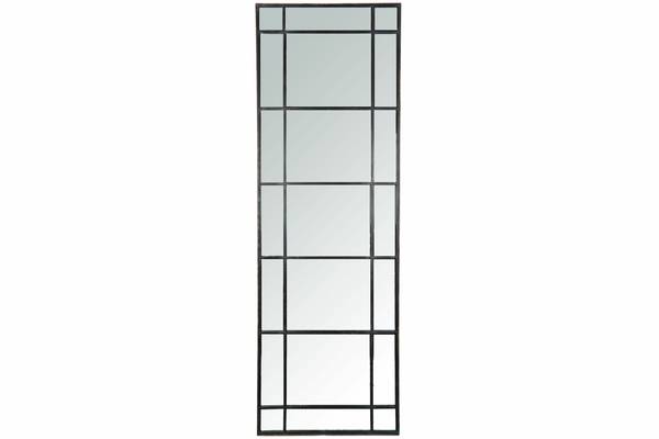 Speil Sort med ruter 51x2x153 cm