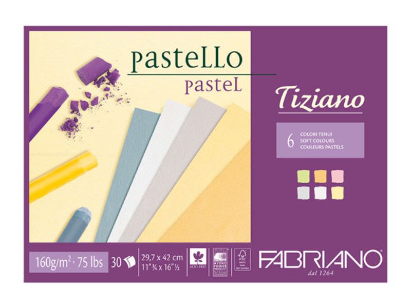 Fabriano Tiziano Blokk Hvit 305X410mm