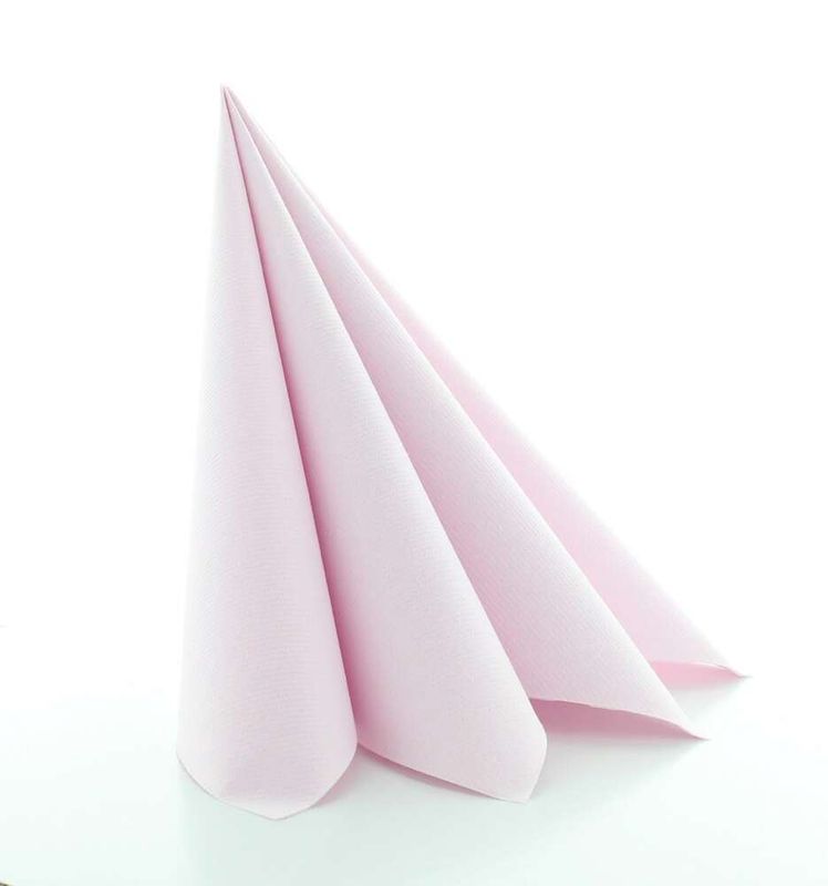 Serviett tekstil Sart rosa 40x40 cm a 12 stk
