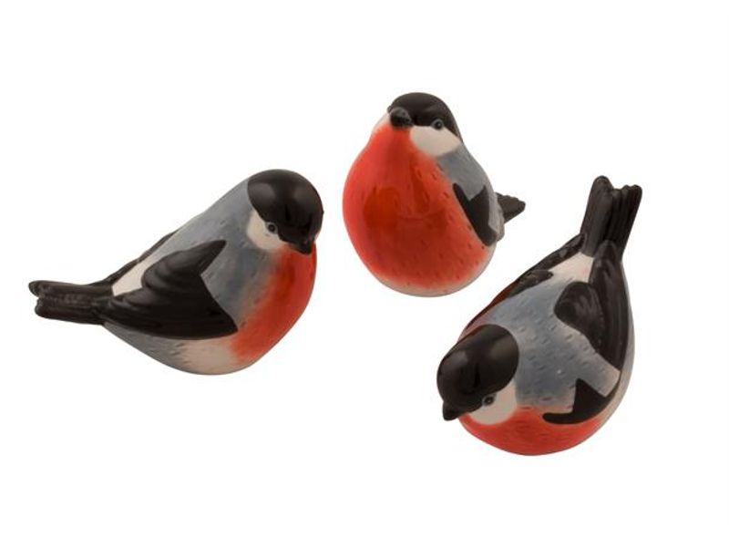 Dompapp keramikk  mini 6x3,5x4,5 cm Høyre i bilde