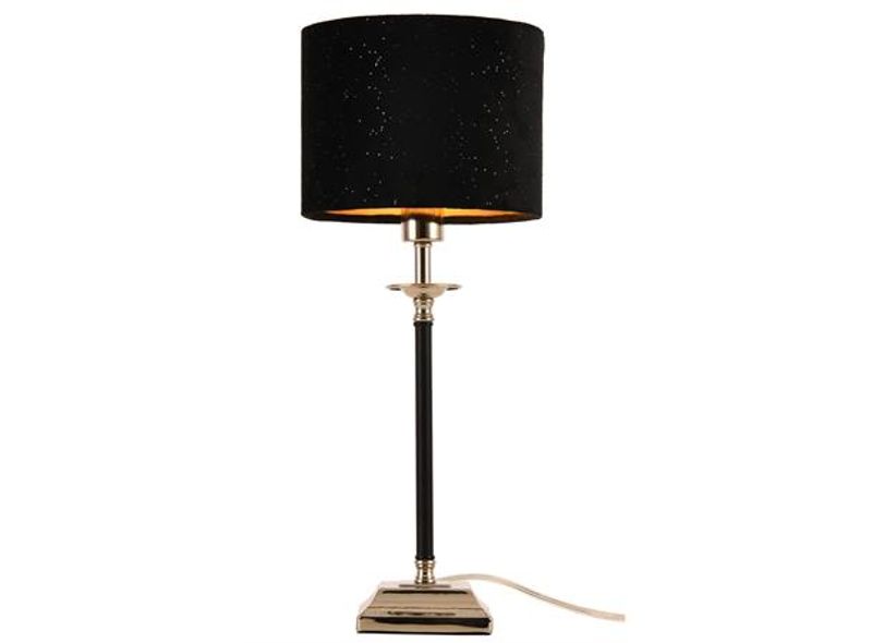 Bordlampe Pharos 45 cm velour skjerm m glitter