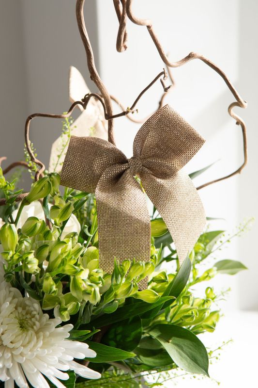 Rosett Metalino Gull 12x10cm