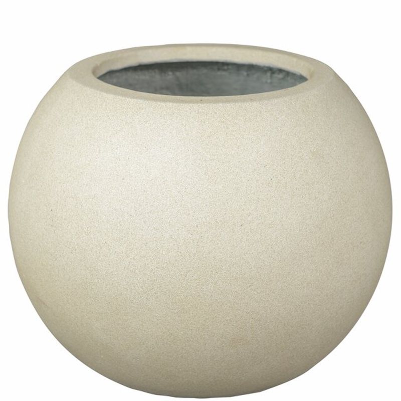 Rustik cement sand lettvekt bolle krukke D35 H28 cm