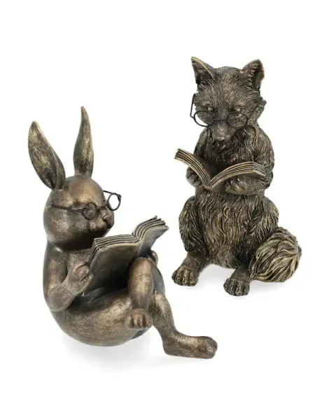 Rev lesende/sittende poly 17 x 9 cm