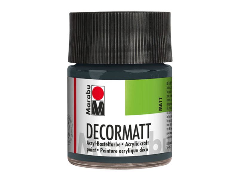 Marabu Decormatt 50ml  079 Mørk grå