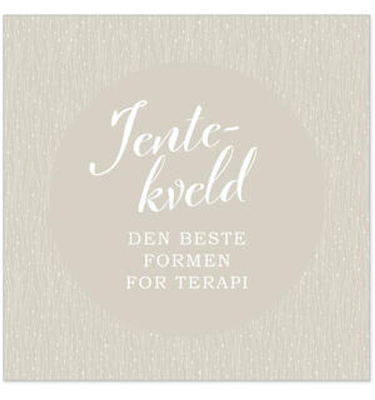 Serviett Jentekveld formen for terapi Lunsjserviett 20 stk 3-lags 33x33cm