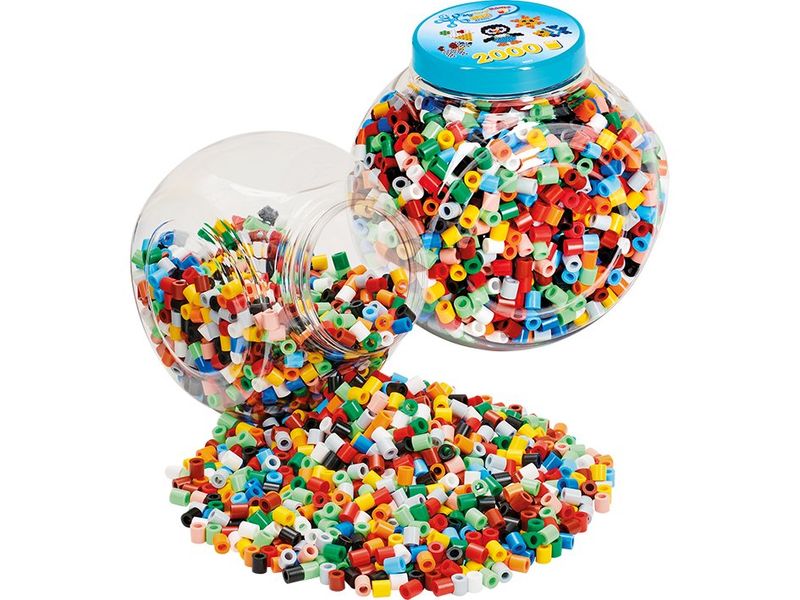 Hama Maxi 2000 stk i krukke  Mix