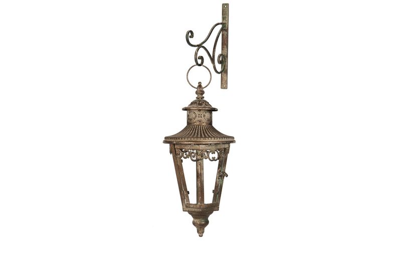Lantern Spire Med Krok Metall Grønn 20x45cm 