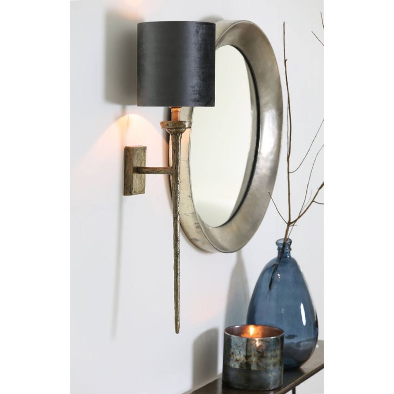 Vegglampe 21x9,5x75 cm TORCH grov antikk bronse