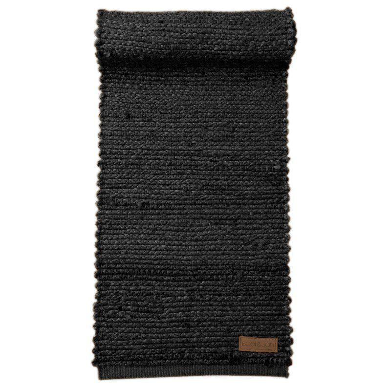 Bordløper Merida Sort 100 % jute 40 x 140 cm