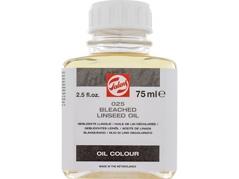 Talens Bleeched Linseed Oil 025  75ml Bleket Linolje