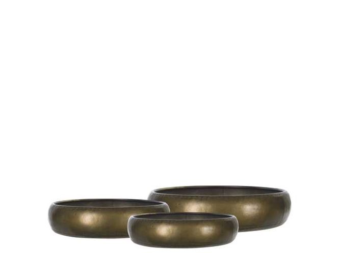 Hovedbilde Plantefat metall bronse 28x9 ...