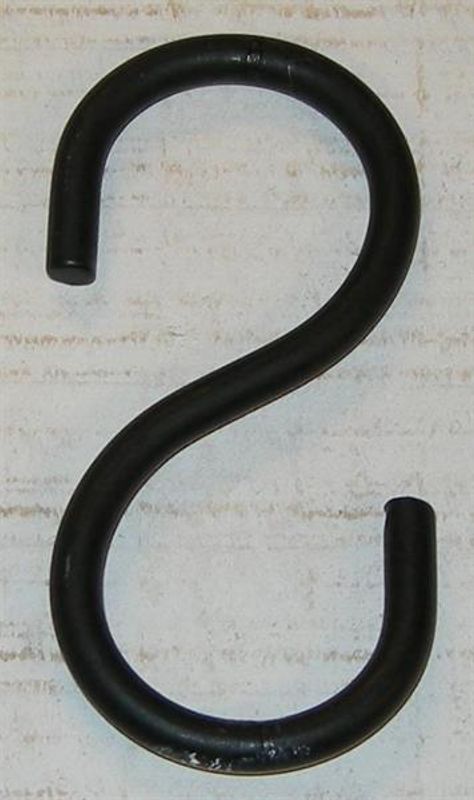 S-Krok sort smijern 3 cm Ø 2 mm