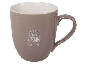 Hovedbilde Krus lykken...venn beige ...