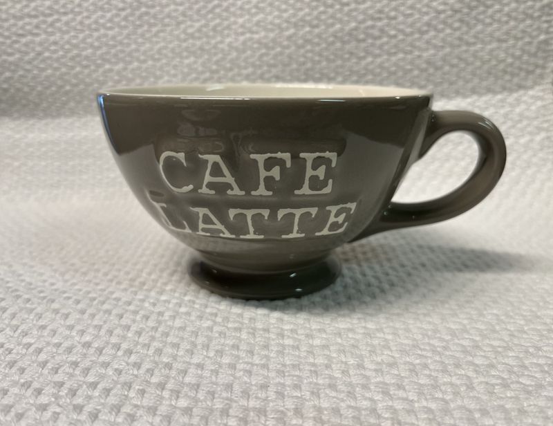 Krus Beige/hvit Cafe latte