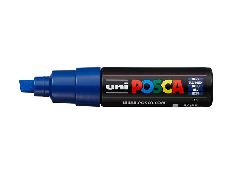 Uni POSCA PC-8K  Chisel 8mm  33 Blue